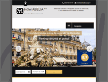 Tablet Screenshot of montpellier-hotel-abelia.com